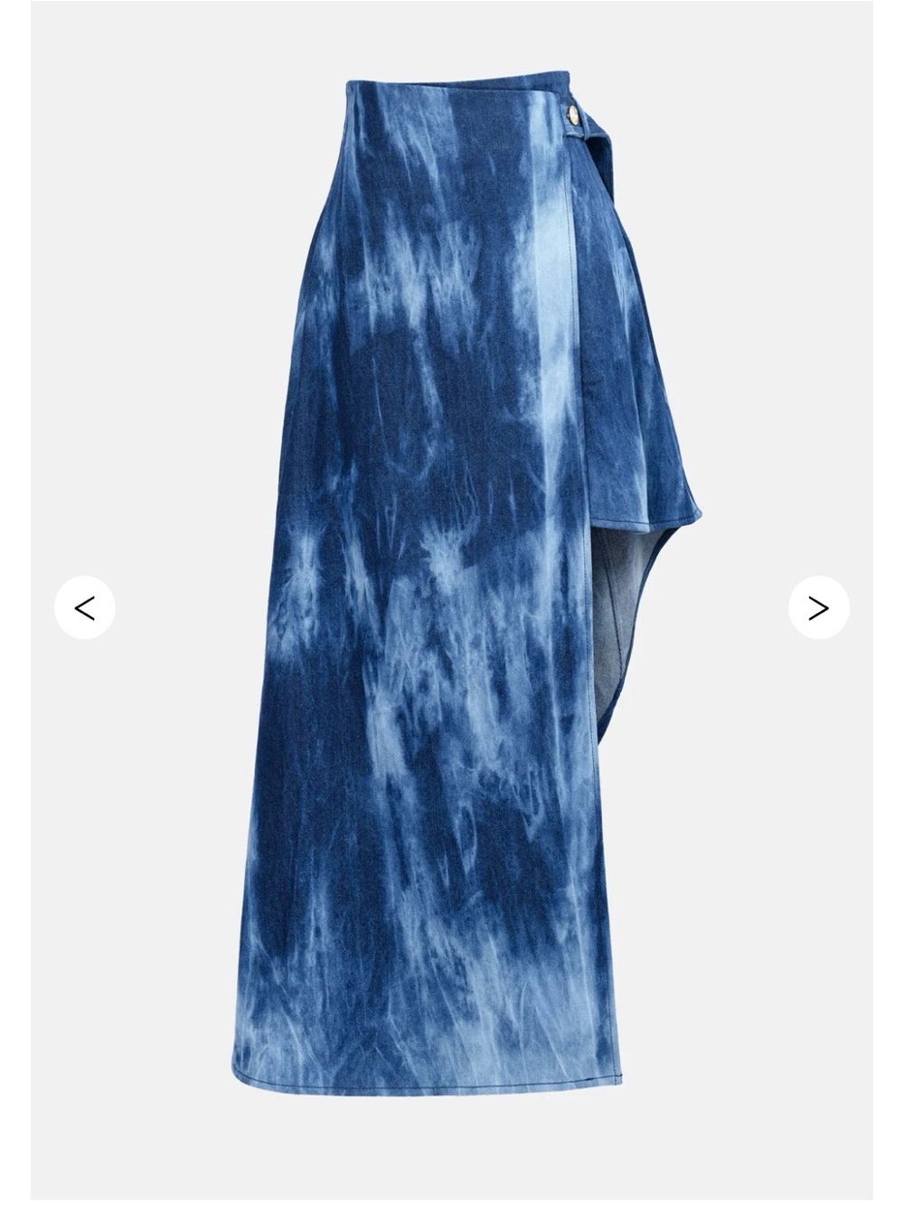 Kargede Cascade Asymmetric Denim Wrap Skirt XXXS Aus Designer Avant Garde 24-26” - Picture 2 of 15